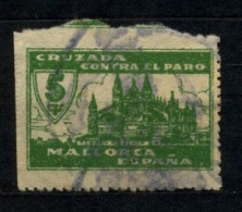 BALEARES , EMISIONES LOCALES , FESOFI Nº 44 CANC. , MALLORCA , CRUZADA CONTRA EL PARO , SERIE " W " - Spanish Civil War Labels
