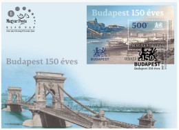 HUNGARY - 2023. FDC S/S - 150th Anniversary Of BUDAPEST MNH!! - FDC