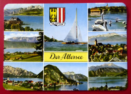 Attersee - Salzkammergut - Vöcklabruck - 1980 - Wappen Segelboot Schloss - Vöcklabruck