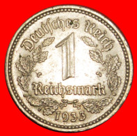 * NO SWASTIKA (1933-1939): GERMANY  1 MARK 1933A UNCOMMON! THIRD REICH (1933-1945) · LOW START ·  NO RESERVE! - 1 Reichsmark