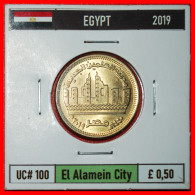* CAPITAL ON SEA: EGYPT  50 PIASTRES 1440-2019 UNC MINT LUSTRE! IN HOLDER! · LOW START ·  NO RESERVE! - Egypte