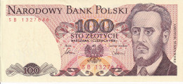 BILLETE DE POLONIA DE 100 ZLOTYCH DEL AÑO 1986 SIN CIRCULAR (UNC) (BANKNOTE) - Pologne