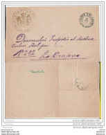 Romania ,Roumanie - Cover 1879 - Balta Dolj - Craiova - 1858-1880 Moldavia & Principato