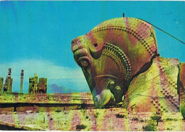 CPM..IRAN..PERSEPOLIS..SHIRAZ..IRAN..LE SCAN DEFORME LES COULEURS..LA CARTE EST NETTE - Iran