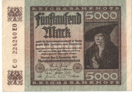 Billet De Banque Ancien/1Billet / Reichsbanknote/5 000 Fünthausend Mark/ Berlin/2 December 1922       BILL252 - 5000 Mark