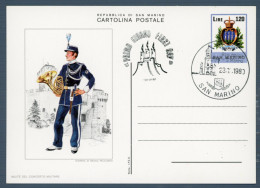 °°° Francobolli N. 1737 - Cartolina Postale Uniforme San Marino °°° - Postal Stationery