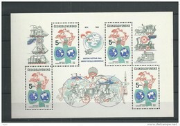 1984 MNH  Ceskoslovensko, Block 58 - Hojas Bloque