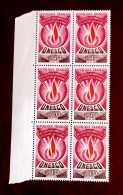 France 1969/71 Bloc De 6 Timbres Neuf** YV Service N° 40 UNESCO - Feuilles Complètes