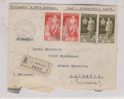 ITALY 1937 MERANO Registered  Cover To Germany - Poststempel (Flugzeuge)