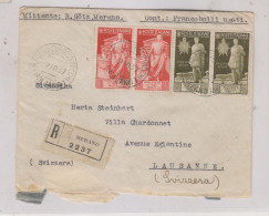 ITALY 1937 MERANO Registered  Cover To Germany - Marcophilie (Avions)