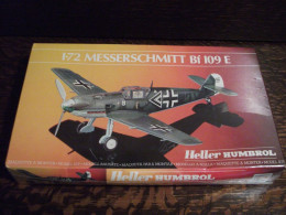 Maquette Plastique - Avion Messerscmitt Bf 109 E Au 1/72 - Heller Humbrol N°80234 - Vliegtuigen