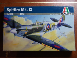 Maquette Plastique - Avion Spitfire Mk. IX Au 1/72 - Italeri N°094 - Avions