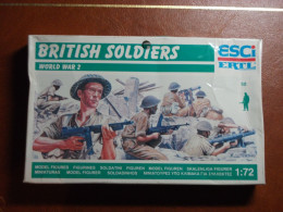 Maquette Plastique - British Soldiers - Soldats Britanniques Au 1/72 - World War II - Esci N°P-200 - Beeldjes