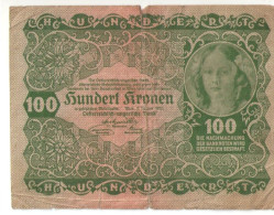 Billet De Banque Ancien/Hundert Kronen/Oesterreich-Ungarische Bank/ Wien 2 Juaner 1922    BILL265 - Hungary