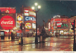 CARTOLINA  LONDON,INGHILTERRA,REGNO UNITO-PICCADILLY CIRCUS BY NIGHT-VIAGGIATA 1973 - Piccadilly Circus