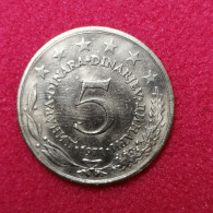 Monnaie Yougoslavie - 1971 - 5 Dinars - Joegoslavië