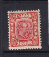 Iceland 1907 2 Kings Key Stamp 10a MH 15779 - Nuevos