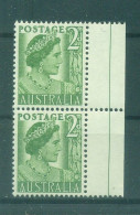 Australie 1950-52 - Y & T N. 172 - Série Courante (Michel N. 205) - Coil Paire (3) - Nuevos