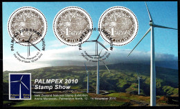 New Zealand 2010 PALMPEX Stamp Show Round Kiwi Minisheet Used - Gebruikt