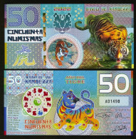 Kamberra, POLYMER, 50 Numismas, China Lunar Year 2022, UNC > Tiger - Other & Unclassified