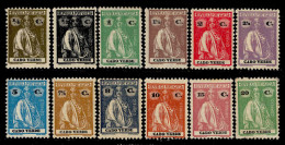 ! ! Cabo Verde - 1914 Ceres (Complete Set In Perf. 12 X 11 1/2) - Af. 137 To 148 - MH (cc 023) - Cap Vert