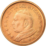 Cité Du Vatican, Euro Cent, 2002, SPL, Copper Plated Steel, KM:341 - Vaticano (Ciudad Del)