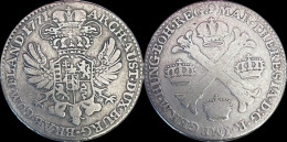 Austrian Netherlands Maria-Theresia 1/2 Kroon (couronne) 1771 - 1714-1794 Österreichische Niederlande