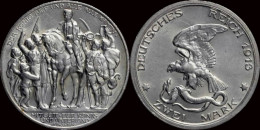 Germany Preussen Wilhelm II 2 Mark 1913A - Befreiungskampf EF - 2, 3 & 5 Mark Silver