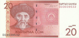 KYRGYZSTAN - 20 Som - 2016 ( 2018 ) - Pick 24.b - UNC. - Série DD - Kirghizistan