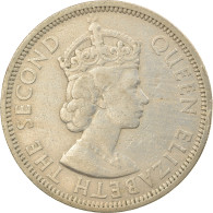 Monnaie, Etats Des Caraibes Orientales, Elizabeth II, 50 Cents, 1955, TTB - Territoires Britanniques Des Caraïbes