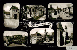 73833355 Feuchtwangen Rothenburger Tor Kreuzgang Marktplatz Tuermemotiv Rathaus  - Feuchtwangen