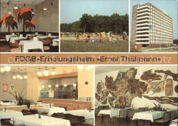 72480944 Rheinsberg FDGB Erholungsheim Thaelmann Bar Strand Aussenansicht Cafe U - Zechlinerhütte