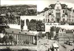 72476725 Aue Sachsen Stadtblick Stadtgarten Rathaus Kulturhaus Karl Marx Platz A - Aue