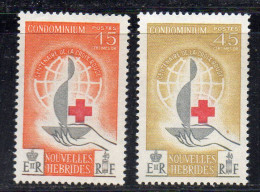 MONK747 - NOUVELLES HEBRIDES,  Yvert N. 199/200  ** MNH RED CROSS - Unused Stamps