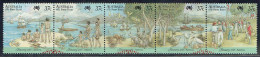 AUSTRALIA - 1988 First Fleet Arrival Strip Of 5 Stamps VST/ASC# 1045 Used - Oblitérés