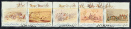 AUSTRALIA - 1990 Gold Fever Strip Of 5 Stamps VST/ASC# 1172 Used - Oblitérés