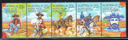 AUSTRALIA - 1980 Folklore Matilda Strip Of 5 Stamps VST/ASC# 747 Used - Oblitérés