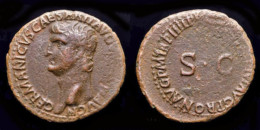 Germanicus AE As Legend Around  S C - The Julio-Claudians (27 BC To 69 AD)