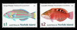 Norfolk Island ASC 1265-6 2018 Wrasses, Mint Never Hinged - Norfolk Island