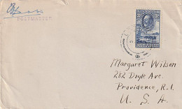 BECHUANALAND PROTECTORATE - USA KGV 3d RATE POSTMASTER ENDORSED - 1885-1964 Herrschaft Von Bechuanaland