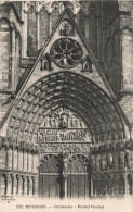 FRANCE - Bourges - Cathédrale - Portail Central - Carte Postale Ancienne - Bourges