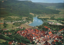 72465654 Schoemberg Zollernalbkreis Altstadt Mit Stausee Und Plettenberg Flieger - Balingen