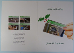 UK - BT - Landis & Gyr - Season's Greetings - BTI105 - St Tiggywinkles - Hedgehog - 410L - Mint In Folder - BT Promotional