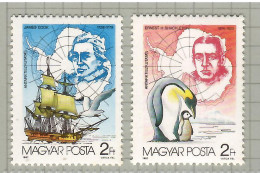 Hungary 1987, Bird, Birds, 2v, MNH** (Split From Set Of 6v) - Pingouins & Manchots