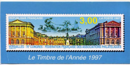 CPSM / CPM 21 X 10.3 Le Timbre De L'année 1997 Versailles 70° Congrès De La Fédération Françaises Des Associations * - Timbres (représentations)