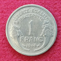 Monnaie France - 1948 - 1 Franc Morlon Aluminium, Légère (1,3g) - 1 Franc