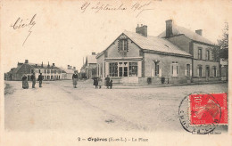 FRANCE - Orgères - La Place - Cécile - Enfants Sur La Place - Carte Postale Ancienne - Andere & Zonder Classificatie