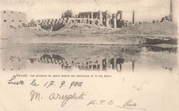 EGYPTE - Karnak - Vue Générale Du Temple Les Obelisques Et Le Lac Sacré - Dos Non Divisé - Carte Postale Ancienne - Autres & Non Classés