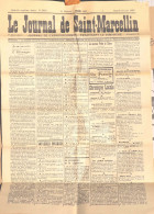 Hebdomadaire - Le Journal De Saint-Marcellin (Isère) N° 2440 Du 10 Juin 1939 (Armement De L'Allemagne...) Timbre Taxe - Altri & Non Classificati