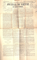 Hebdomadaire - Le Journal De Vienne Et De L'Isère Juillet 1845 (Industrie, Chemins De Fer...) Tampon Timbre Royal - 1800 - 1849